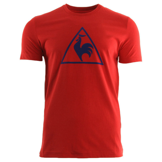 Le Coq Sportif Abrito Tee Ss M Pur Rouge Rouge T-Shirts Manches Courtes Homme